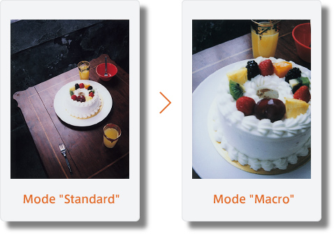 Mode "Standard"/Mode "Macro"