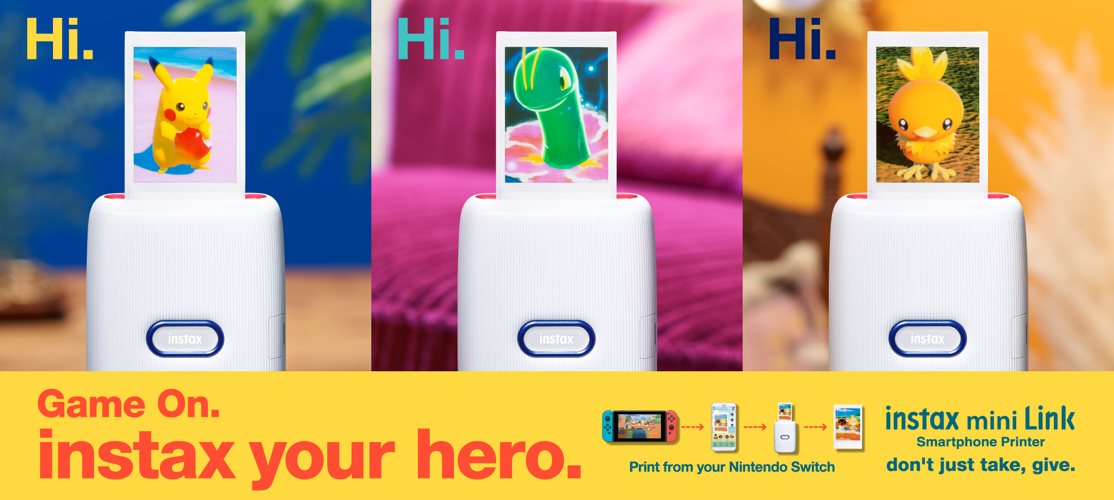 Game on. instax your hero.