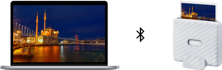 Print instax™ photos from images saved on your computer