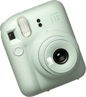 Fujifilm instax Mini Appareil Photo instantané 12, Exposition Automatique  avec Objectif Selfie intégré, Blanc Argile & Twin Films pour Mini - 86 x 54