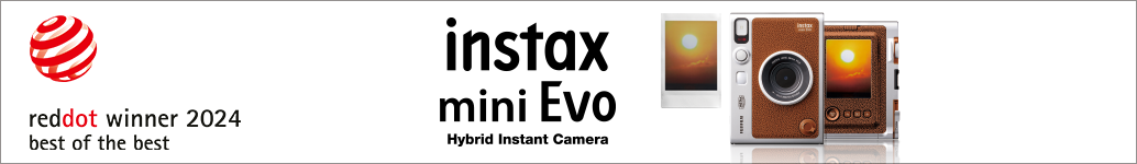 INSTAX MINI Evo Brown wins “Red Dot Design Award 2024:Best of the Best”