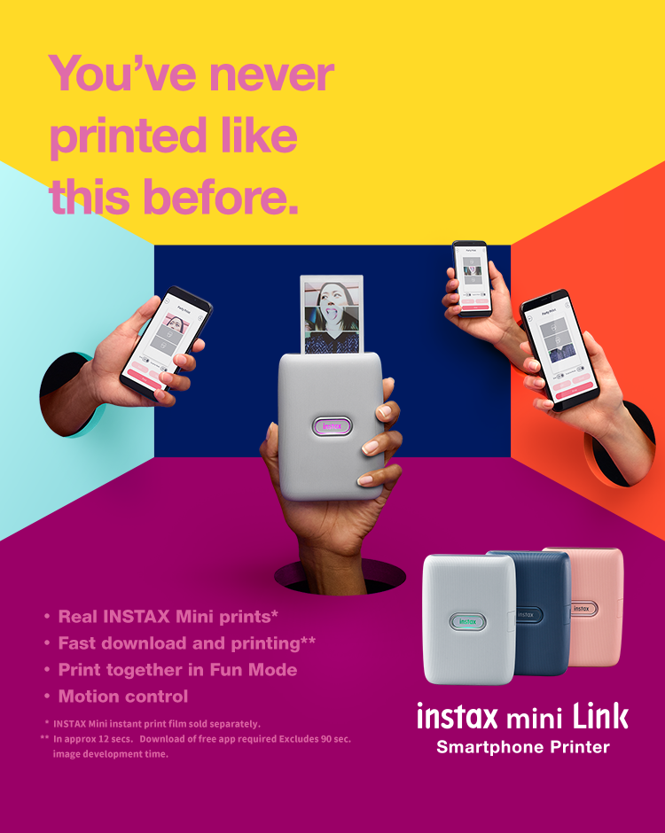 Smartphone printer instax mini Link | FUJIFILM