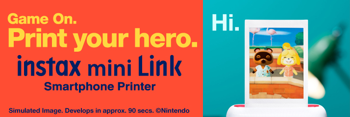 Game On. instax your hero.