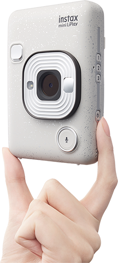 Fujifilm Instax Mini LiPlay Hybrid Instant Camera (Stone White)+