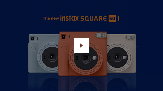 Fujifilm Instax Square SQ1 Instant Camera Glacier Blue with Carrying Case +  Fuji Instax Film Value Pack (40 Sheets) Accessories Bundle, Photo Album